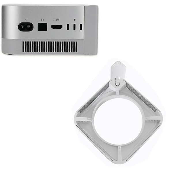 Toppströmbrytare 3D-utskrift Tryckknapp och kylbas för 2024 Mac Mini M4 /M4 Pro-tillbehör B