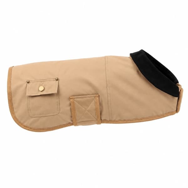 Hundvinterjacka, bomullsvadderad jacka, slitstark varm, khaki, S-4XL