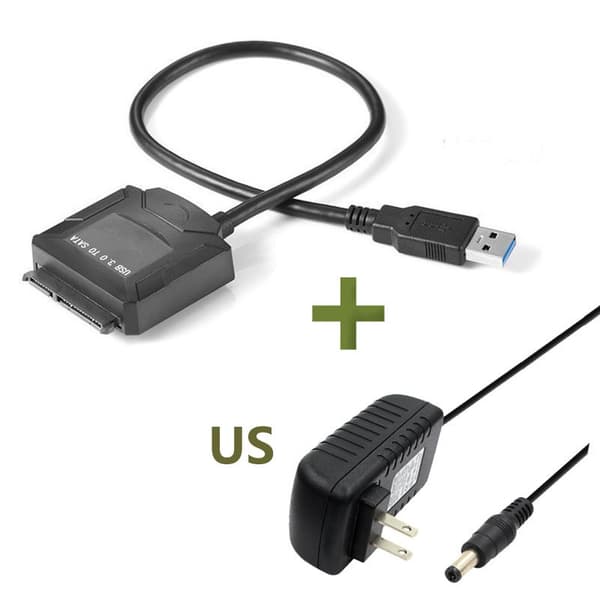 SATA till USB 3.0-adapterkabel för 2,5/3,5 tums hårddisk, UASP-stödd