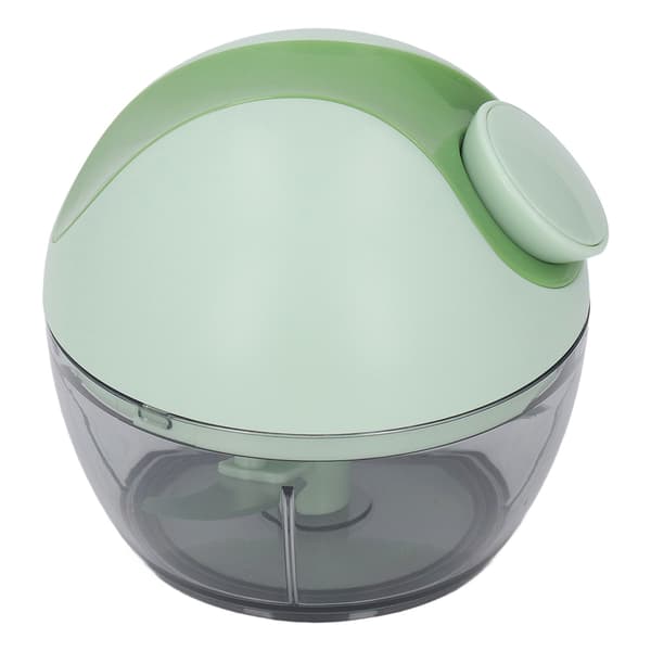 Manuel hvidløgshakker, lysegrøn, mini håndtrækker, multifunktionel foodprocessor