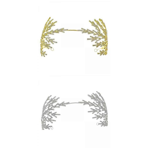 2 Stykker Rhinestone Bryllup Hodebånd Smykker Hodeplagg Bursdag Brudepiker
