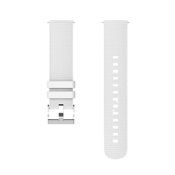 Silikone urrem til Garmin Vivoactive 4, 18mm, Hvid, Erstatningsrem White