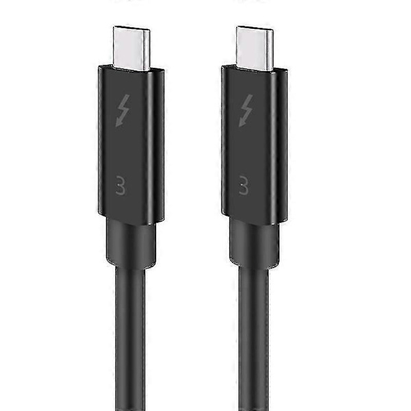 Thunderbolt 3-kabel stöder 100 W snabbladdning 0,7 m 40 Gbit/s dataöverföring