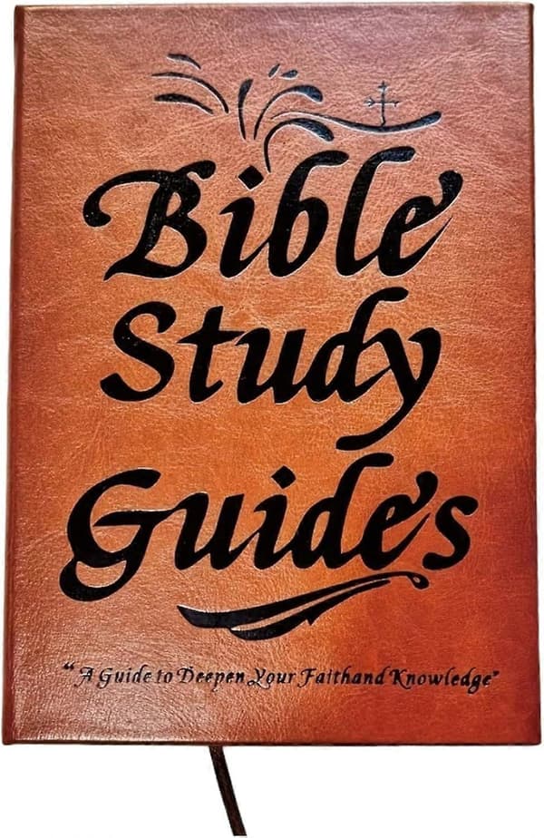 Bibelsk studieguide 66-siders notesbog med læderomslag til religiøse bibelstudier for mænd og kvinder