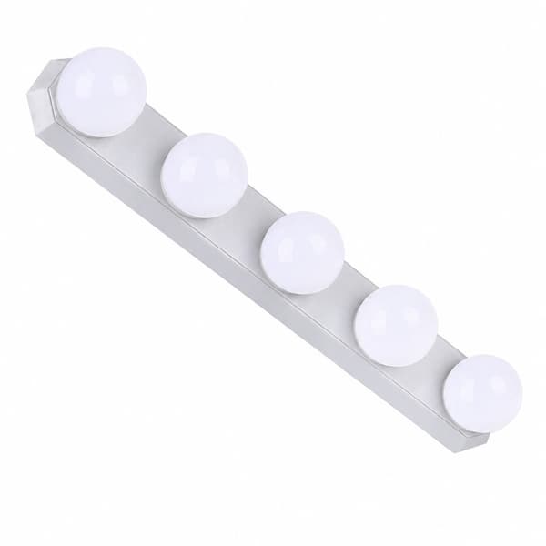Bærbart LED sminkespeillys, USB oppladbart, 3 lysmoduser for baderom og omkledningsrom