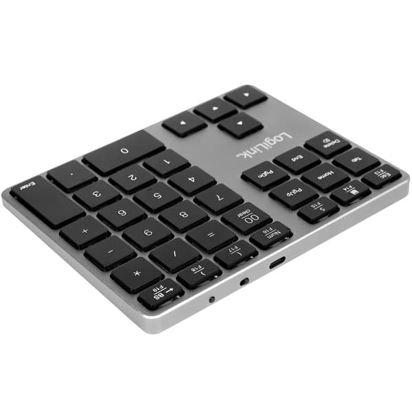 Trådløst numerisk tastatur med piletaster, Bluetooth 3.0, Space Grey, kompakt til bærbar computer