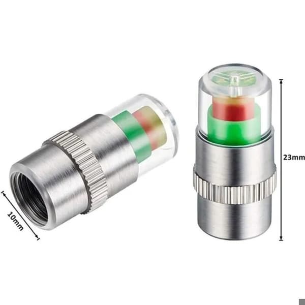 8 dæktryksovervågningssystem ventilhætter, trefarvede sensorindikatorer
