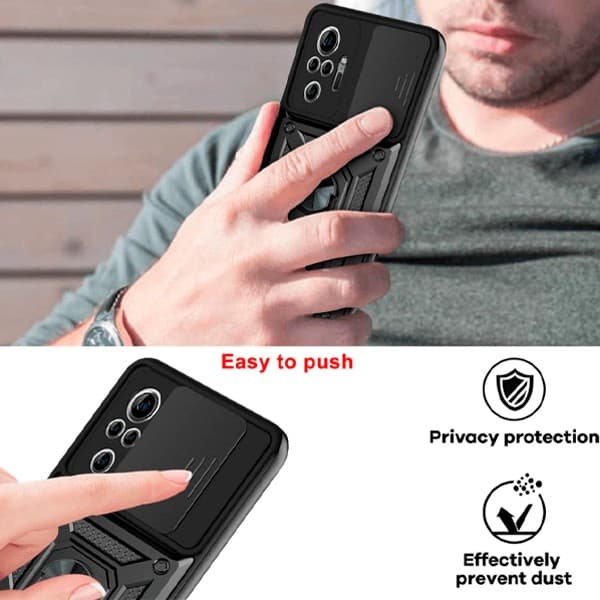 Stötsäkert magnetfodral för Pixel 8 Pro, svart, kompatibelt med bilfäste
