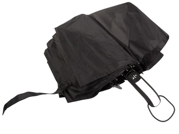 Automatisk folde paraply, stor XL, unisex, vindtæt, sort