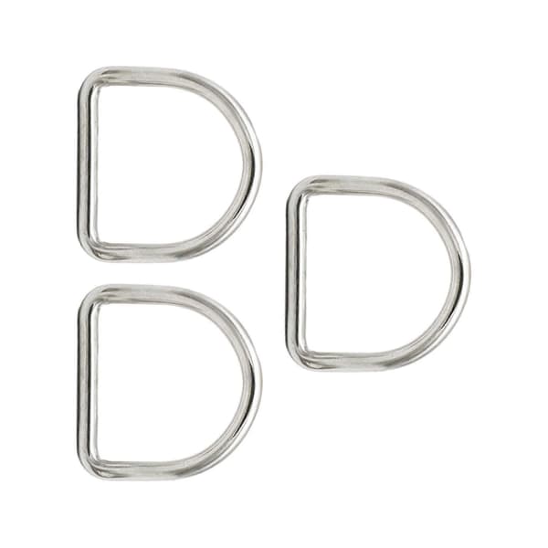 Hestesko Spenner Maskinvare Tilbehør Erstatning Rustfritt Stål D-ringer for 2.5cmx2cm