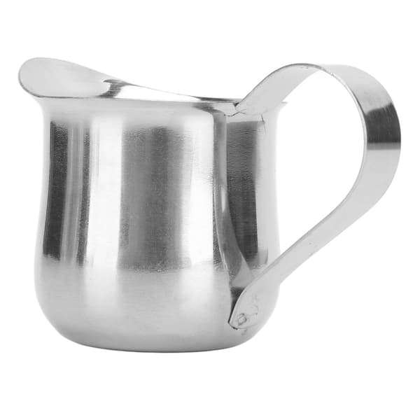 Mælkekande i rustfrit stål, 2 oz, ergonomisk kaffedampkande