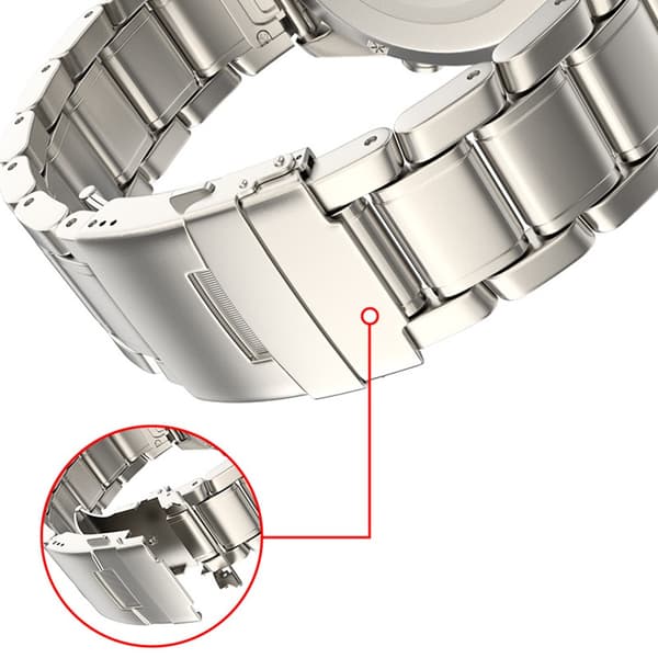 26 mm titanium urrem med quick release, dobbelt sikkerhedslås til Garmin Fenix 8, Fenix 7