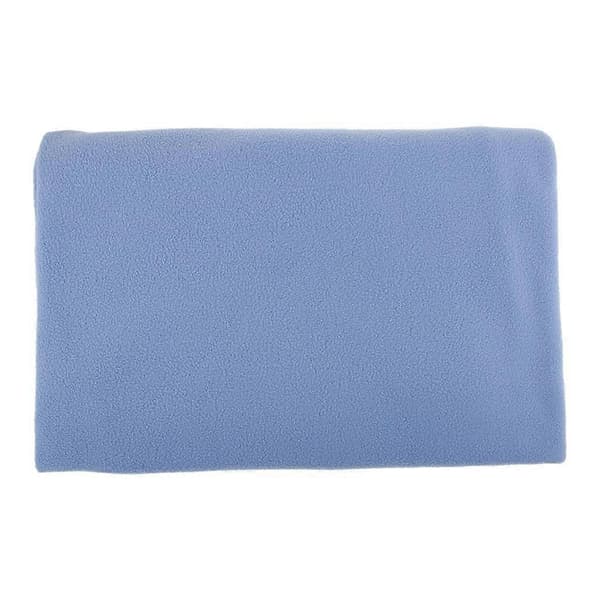 Polyester Anti Pill Solid Fleece Tyg Meter hantverk Material för Plyschleksak Light Blue