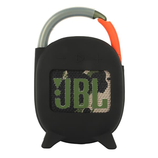 Silikondeksel til JBL CLIP4 Bluetooth-høyttaler, støtsikkert, støvtett, bærbart, svart Black