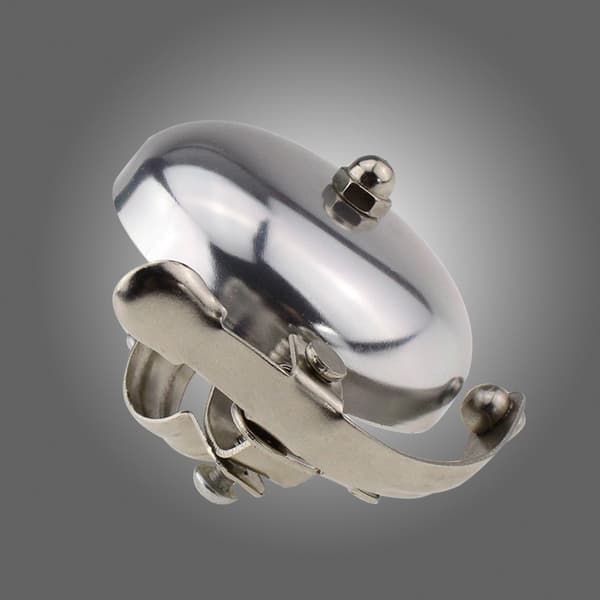 Klassisk Cykelklocka, Silver, Hög Klar Ring, Universell Passform 20-25mm Styre, Enkel Installation