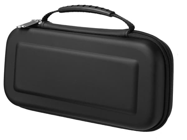 Bärväska kompatibel med Nintendo Switch & OLED, svart, stötsäker, förvaring för 10 spel