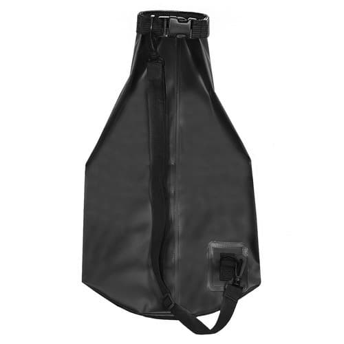 Vandtæt Tørpose 20L, Sort, PVC, Kraftig, til Camping, Kajakroning, Vandring 20L