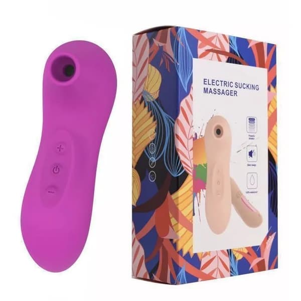 Klitorisvibrator for kvinner, brystvorte og sugefunksjon, 10 moduser, vanntett, oppladbar, silikon