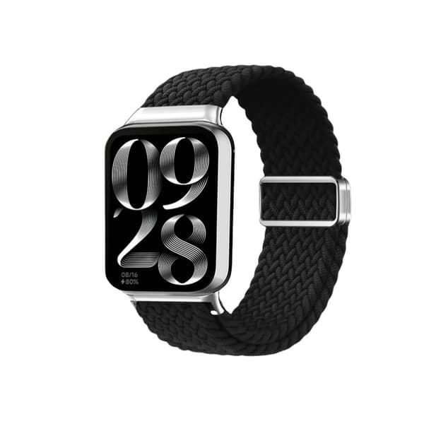 Nylon urrem til Xiaomi Smart Band 9 Pro, sort, magnetisk lås, holdbar