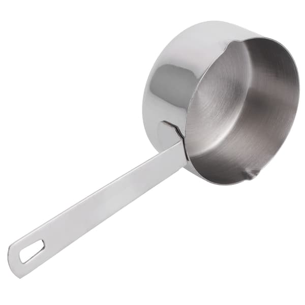 Måleske i 304 rustfrit stål, 1/4 kop 60 ml, bage-målekop med skalaer