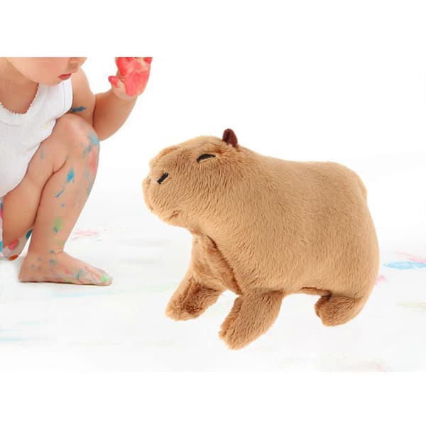 3x Vilde Capybara Legetøj-- Dyresimulering, Dekorativ Blød