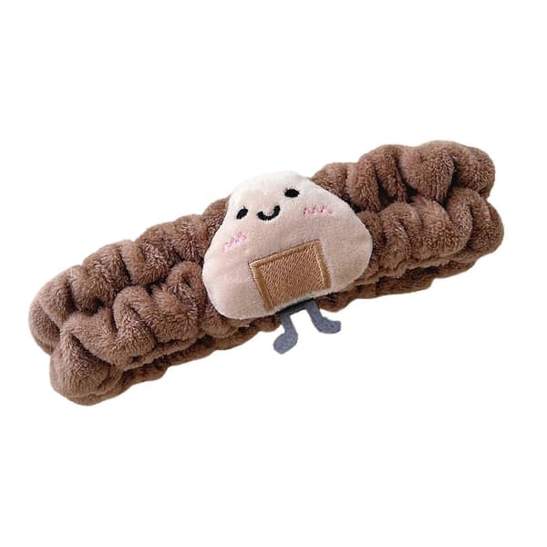 SPA Hårbånd for Ansiktsvask, Dusjhårbånd Elastisk Yoga Sport Brown