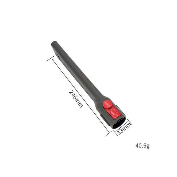 Fugemundstykke til Dyson V7 V8 V10 V11 V12 V15, Langt Smalt Mundstykke, Sort