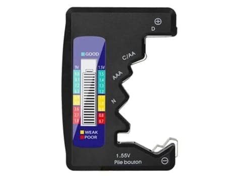 Universal batteritester, digital batterikapacitetsniveau-tester til AA AAA DN 9V 1,5V knapcellebatterier, Beijiyi mini små batterier.