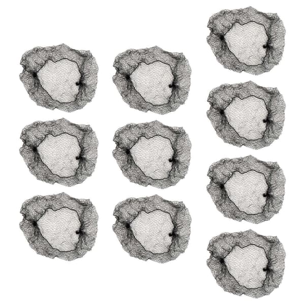 5x 10 Stykker, Usynlige, Hårnett, Usynlige, Elastiske Hårnett med Mesh-kant, Mesh-nett
