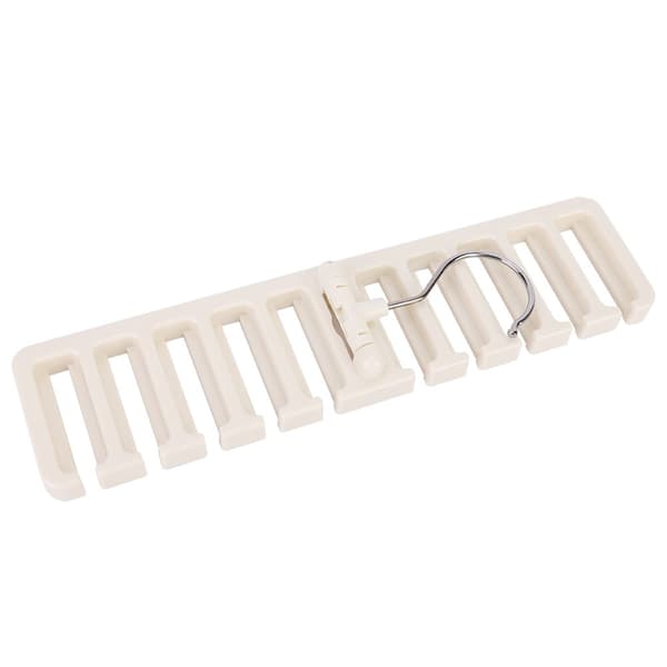 Roterende slipsestativ, bælteholder, skabsorganisator, beige