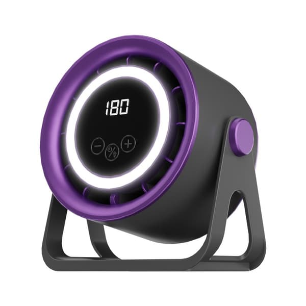 USB Bordventilator, Lydløs Bærbar Køleventilator til Hjemmekontor Soveværelse, Touch Control