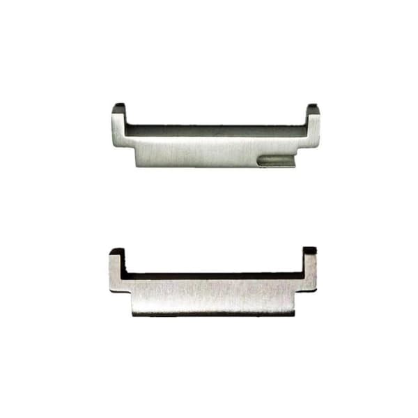 Klokkeremkobling 20 mm til 22 mm adapter, rustfritt stål, universell sølv