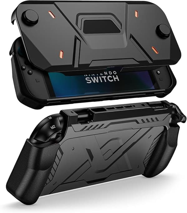 Nintendo Switch 2 Skyddsfodral - Mjukt frontskydd & bakskal, Svart