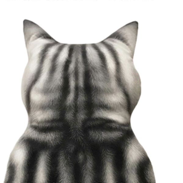 Katt Plysch Gosekatt Kudde Ornament Härlig Samlarobjekt Sovande Kramande back 43cm