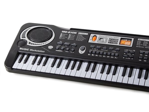 Elektronisk keyboard klaver til børn, med mikrofon, lærende legetøjsinstrument