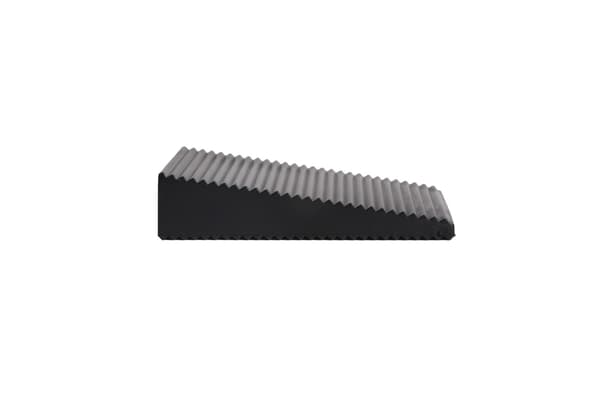 Dørstopper 16 mm Sort, Fleksibel Plastikkile, Ridsefri, Holder op til 100 kg
