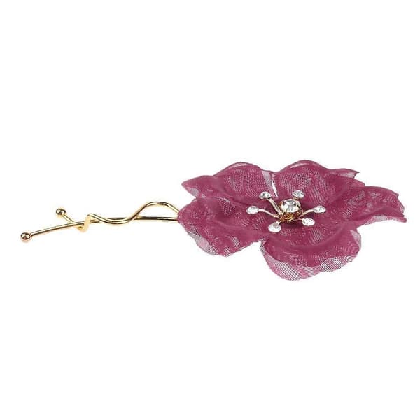 4x Bryllupshårnåler Blomst Brudepike Rhinestone Hårtilbehør