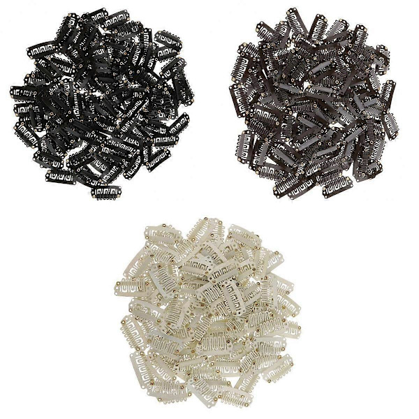 300 stk. Hårdele Hår Extensions Snap Clips til Kvinder U Form 2,8 cm