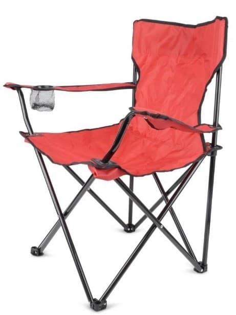 Campingstol 50x50x80 cm, 600D Polyester, Kraftig 100 kg, Bärbar Utomhus