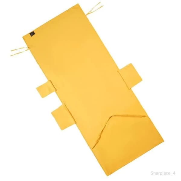 Strandstolsbetræk 75x215 cm, Polyester, Bærbart, Hurtigtørrende, Gul