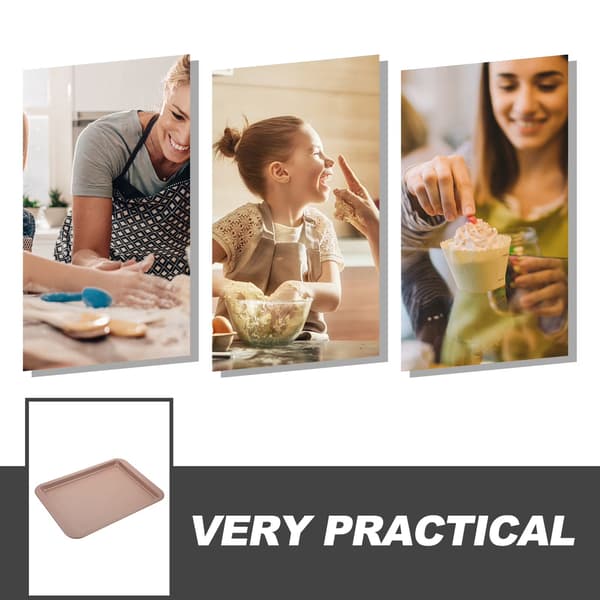 Rektangulär bakform i kolstål, non-stick plåt för kakor och cheesecake