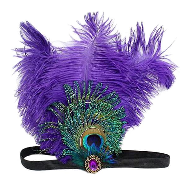 Fjær Fascinator Hodeplagg Hodebånd Kjole Fancy Dame