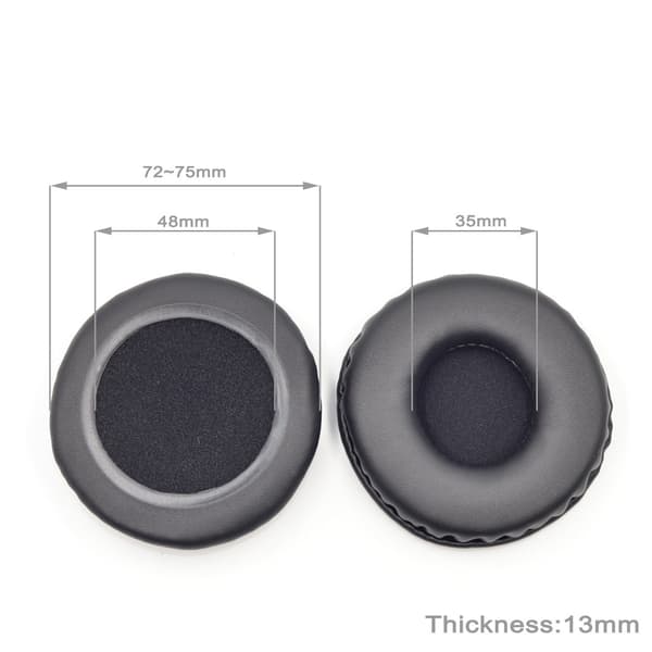 Ørepuder til Philips SHL9600/SHB9000/SHB/SHL5000, Sort, Memory Foam, PU Læder