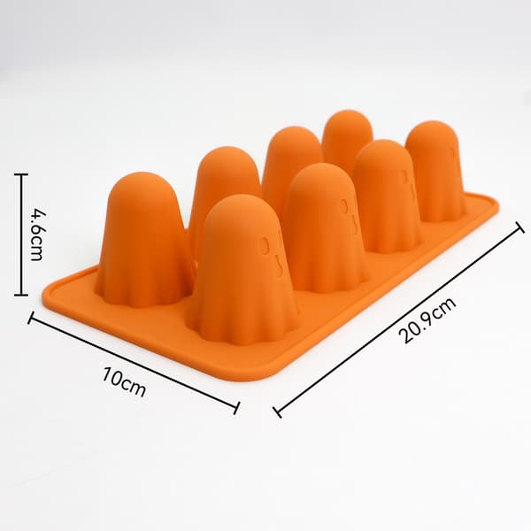 Spöke Silikon Bakform, Jul Chokladkaka & Iskubsform, Enkelförpackning 2-pack