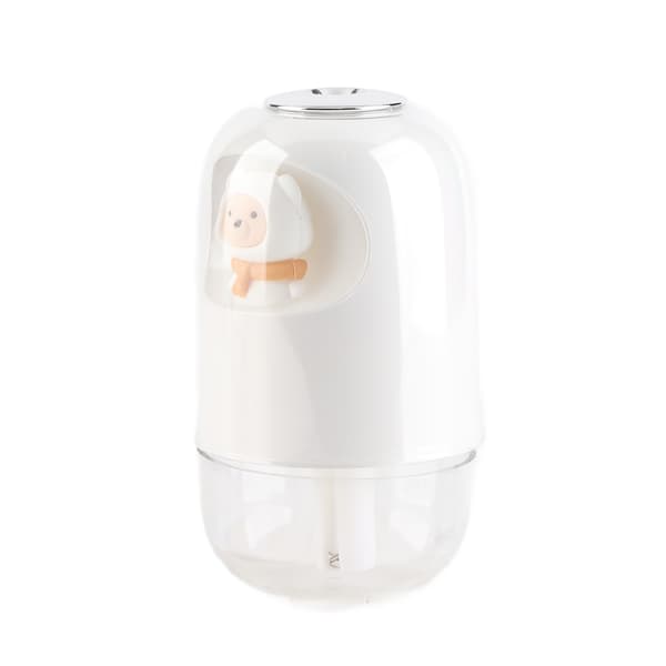 Mini luftfugter, USB-opladning, lydløs, ABS, natlys, til soveværelse og kontor