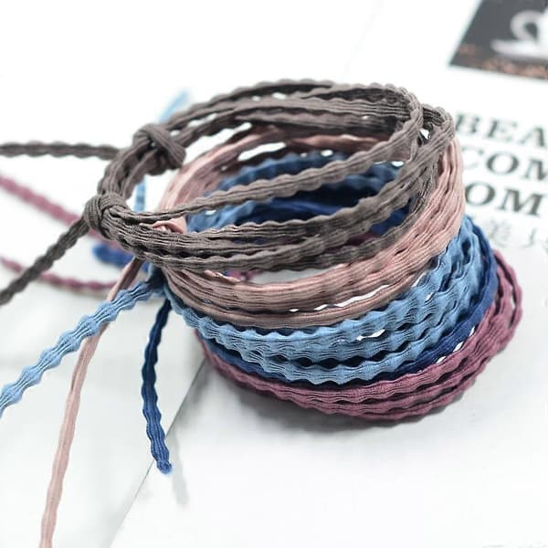 5 meter blandede farver elastiske hårbånd til håndlavede DIY hårtilbehør
