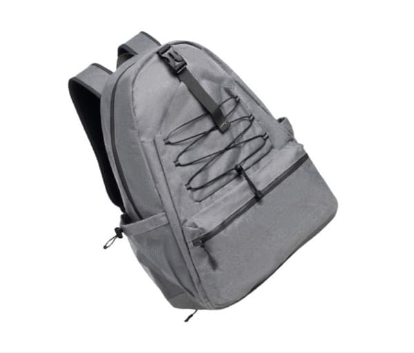 Tennisketchertaske med skorum, grå, rummer 4 ketchere, polyester, rummelig Grey