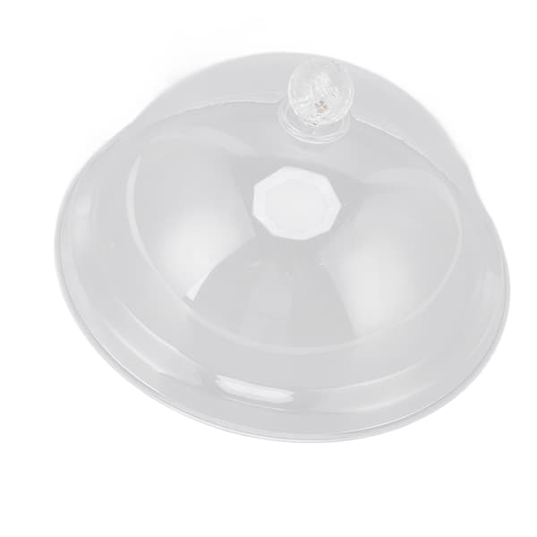 Akrylmatlock, Transparent, 31cm, Dammtätt, med Handtag, Falltåligt