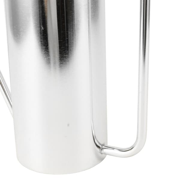 Vandkande i rustfrit stål, lang tud, 1500 ml, stor kapacitet, sølv, til haveplanter