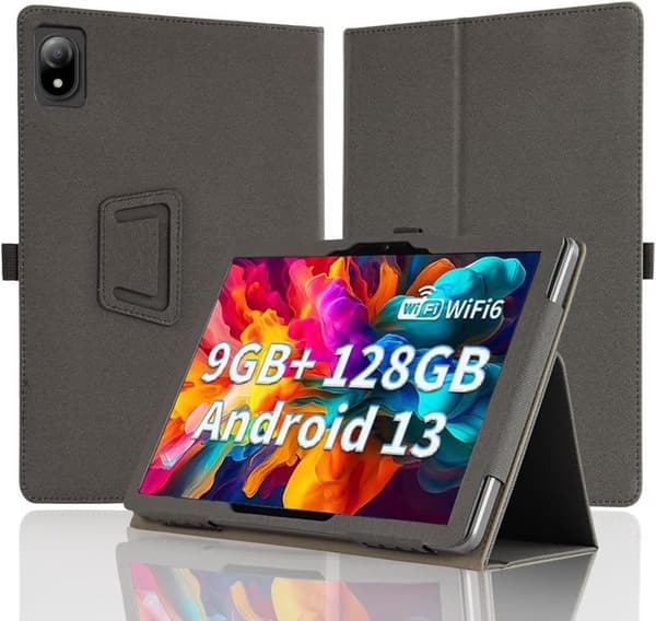Til DOOGEE U10/U10 Pro/U9 10.1\" Tablet Cover, PU Læder Stand med Håndrem